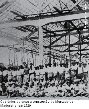 obras do pavilhao central do mercado de madureira em 1929 arquivo geral da cidade