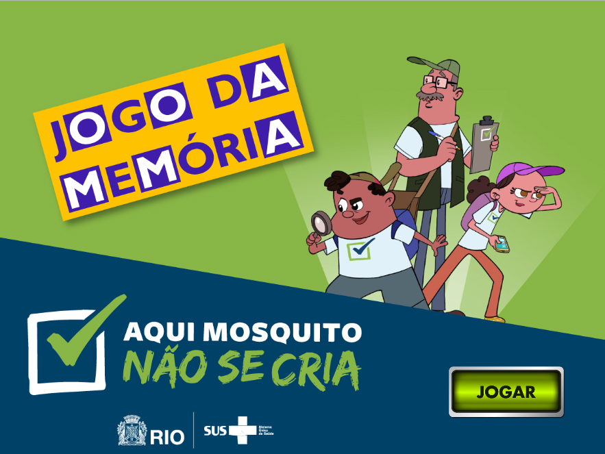 Jogo da Memória Aqui Mosquito Não Se Cria (versão para impressão)