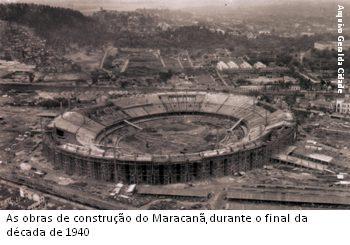 Vista aerea do Maracana no final da decada de 40 Arquivo Geral da Cidade do RJ 2